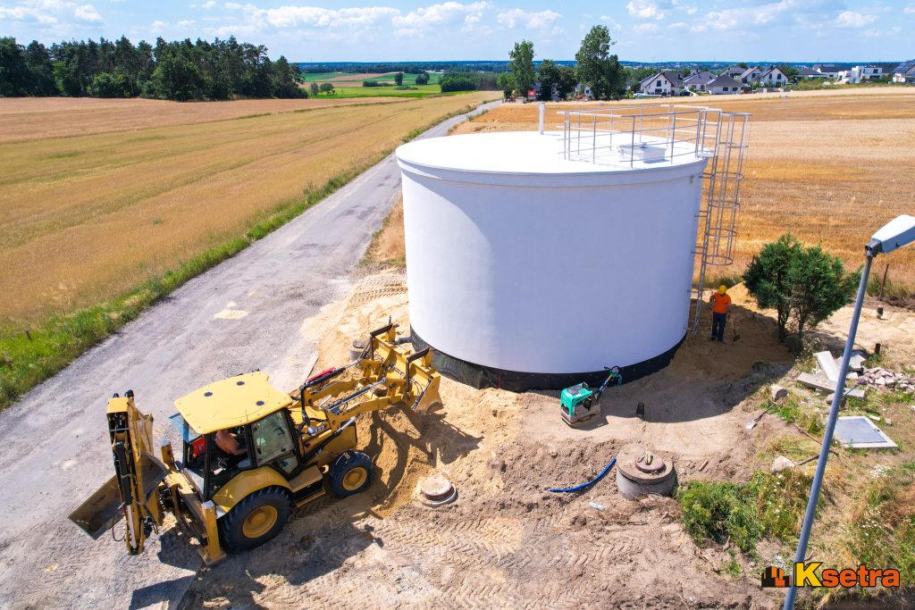 Budowa zbiornika wody pitnej w miejscowości Górki